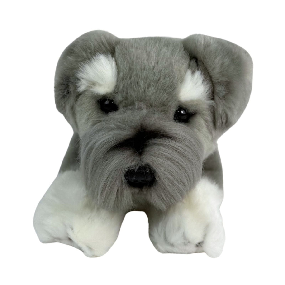 Bocchetta Scoobie 28cm Floppy Schnauzer Puppy Plush Toy (Realistic Stuffed Animal Dog Gift)