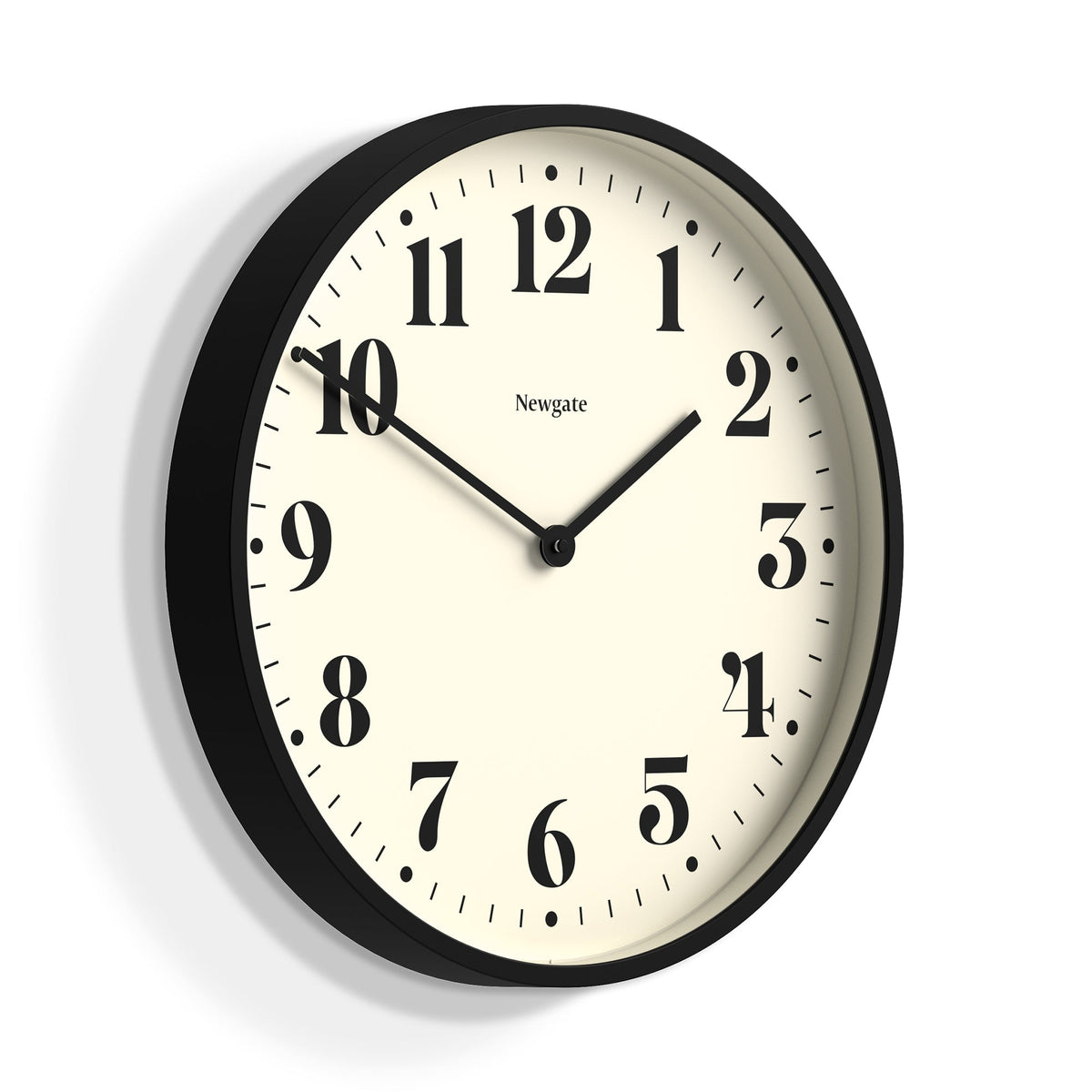 Newgate Number Two Wall Clock - Matte Black