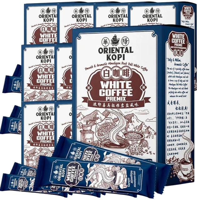 20x Pack Oriental Kopi Himalayan Salt White Coffee Premix Instant Coffee (200 Sachets)