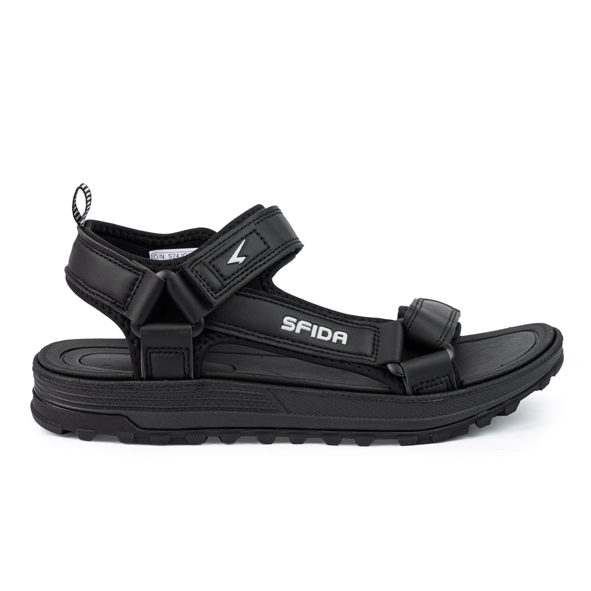 Sfida Origin Mens Adjustable Outdoor Sandals - Black/Grey (Sports Sandals)