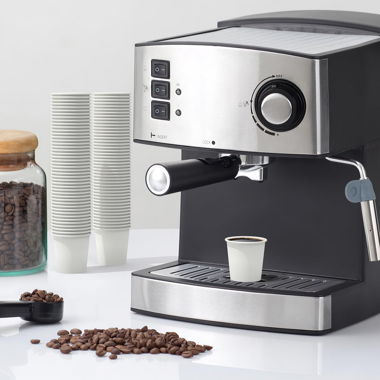 2400x 4oz White Paper Disposable Coffee Cups for Espresso (Bulk)