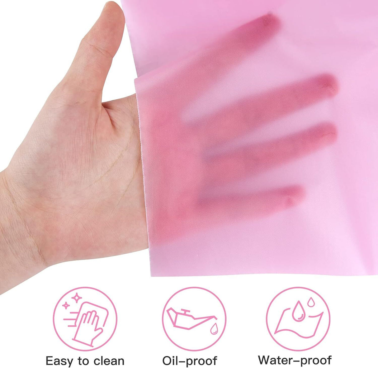 Table Cloth Cover Reusable & Washable Xmas Party 137cm x 274cm (54"x108") in Light Pink