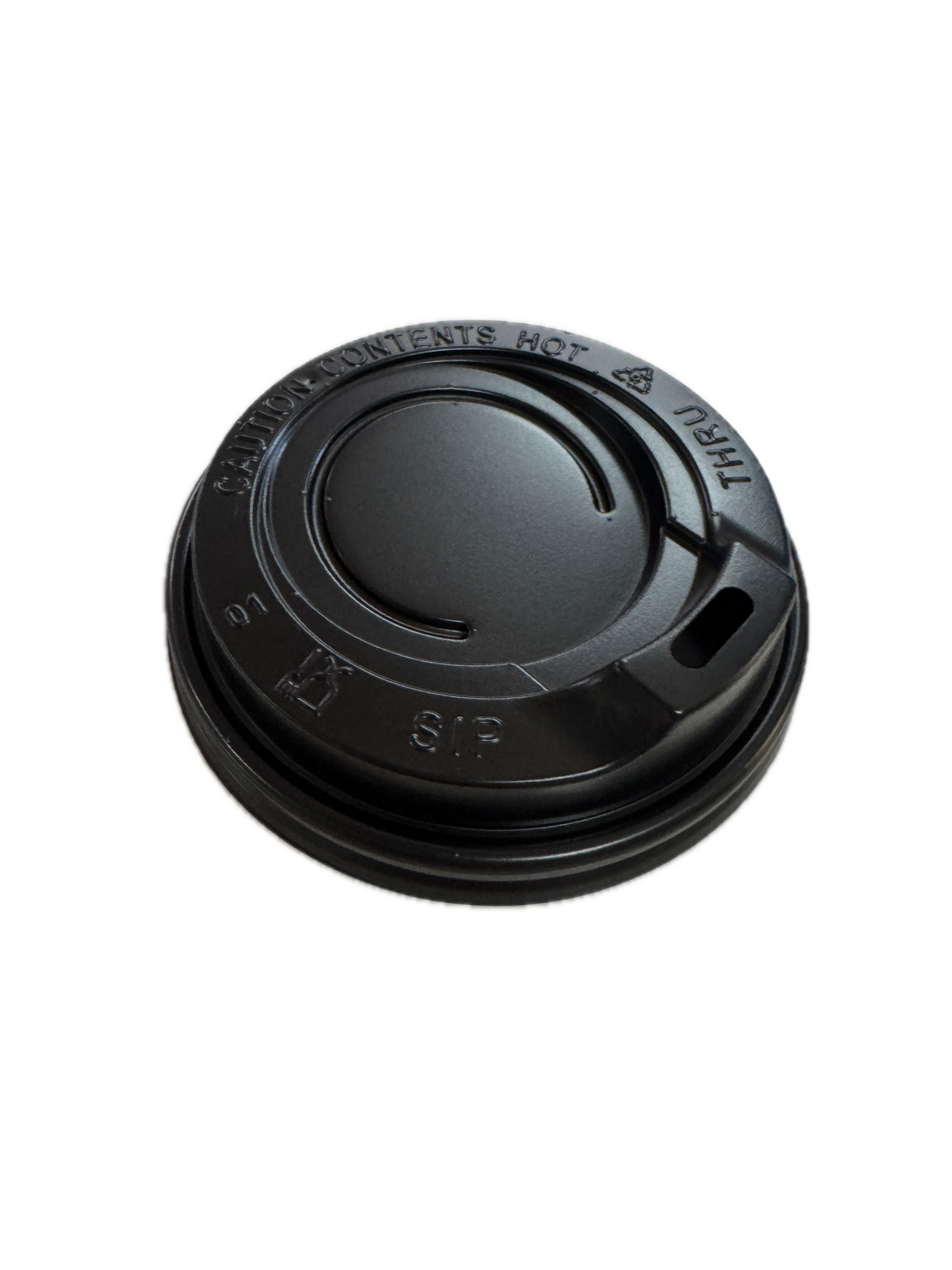 1000x 80mm Plastic Disposable Coffee Cup Sip Lids for 8oz/10oz Cups (Bulk)