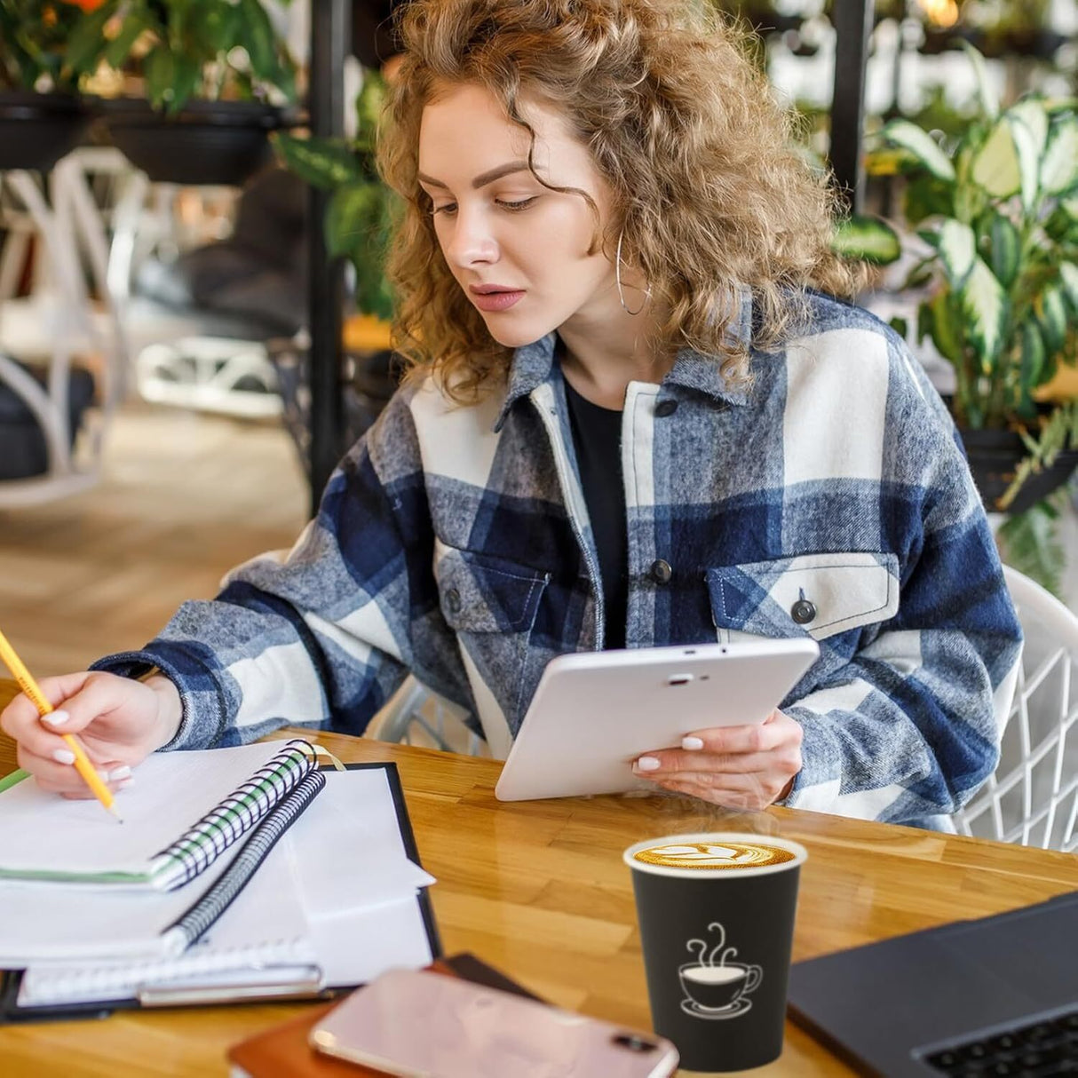 1080x 8oz Paper Disposable Coffee Cups for Takeaway (Bulk)