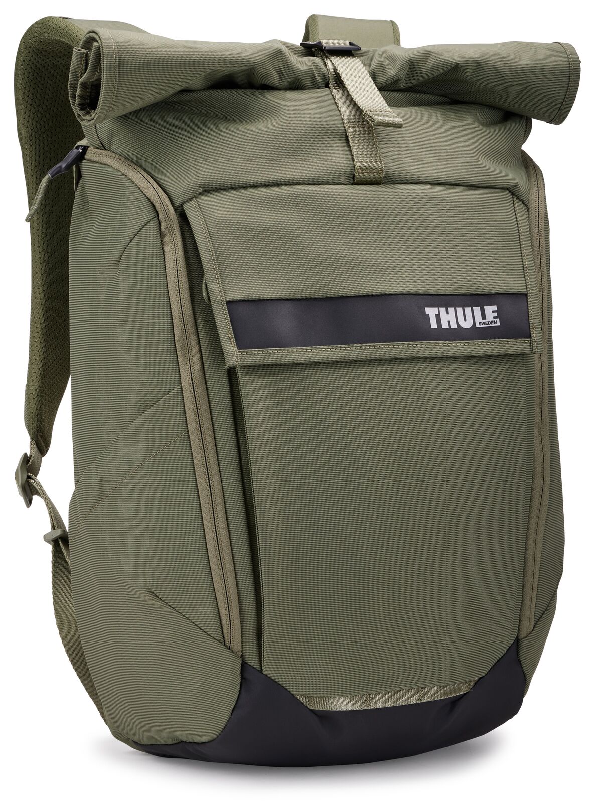 THULE Paramount 24L Rolltop Backpack Bag w/ 16" Laptop Padded Compartment in Olive Green