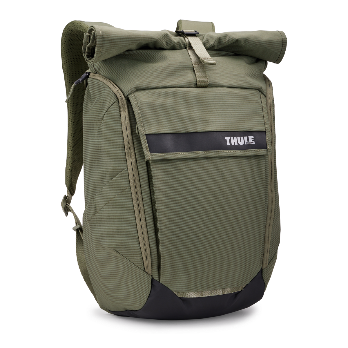 THULE Paramount 24L Rolltop Backpack Bag w/ 16" Laptop Padded Compartment in Olive Green