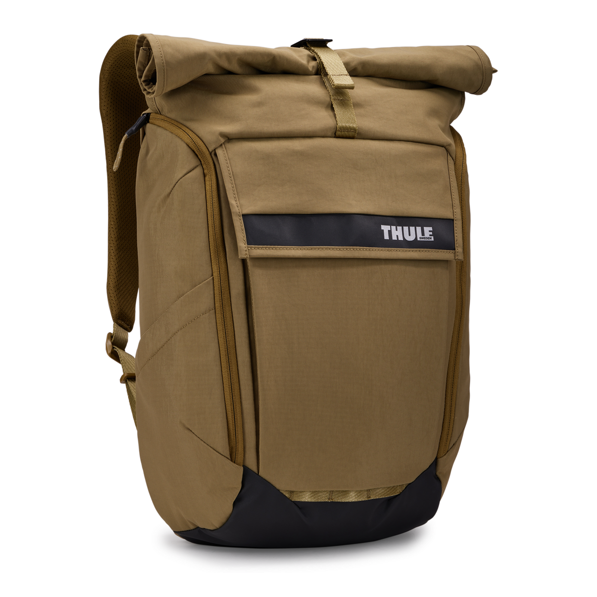 THULE Paramount 24L Rolltop Backpack Bag w/ 16" Laptop Padded Compartment in Nutria Brown