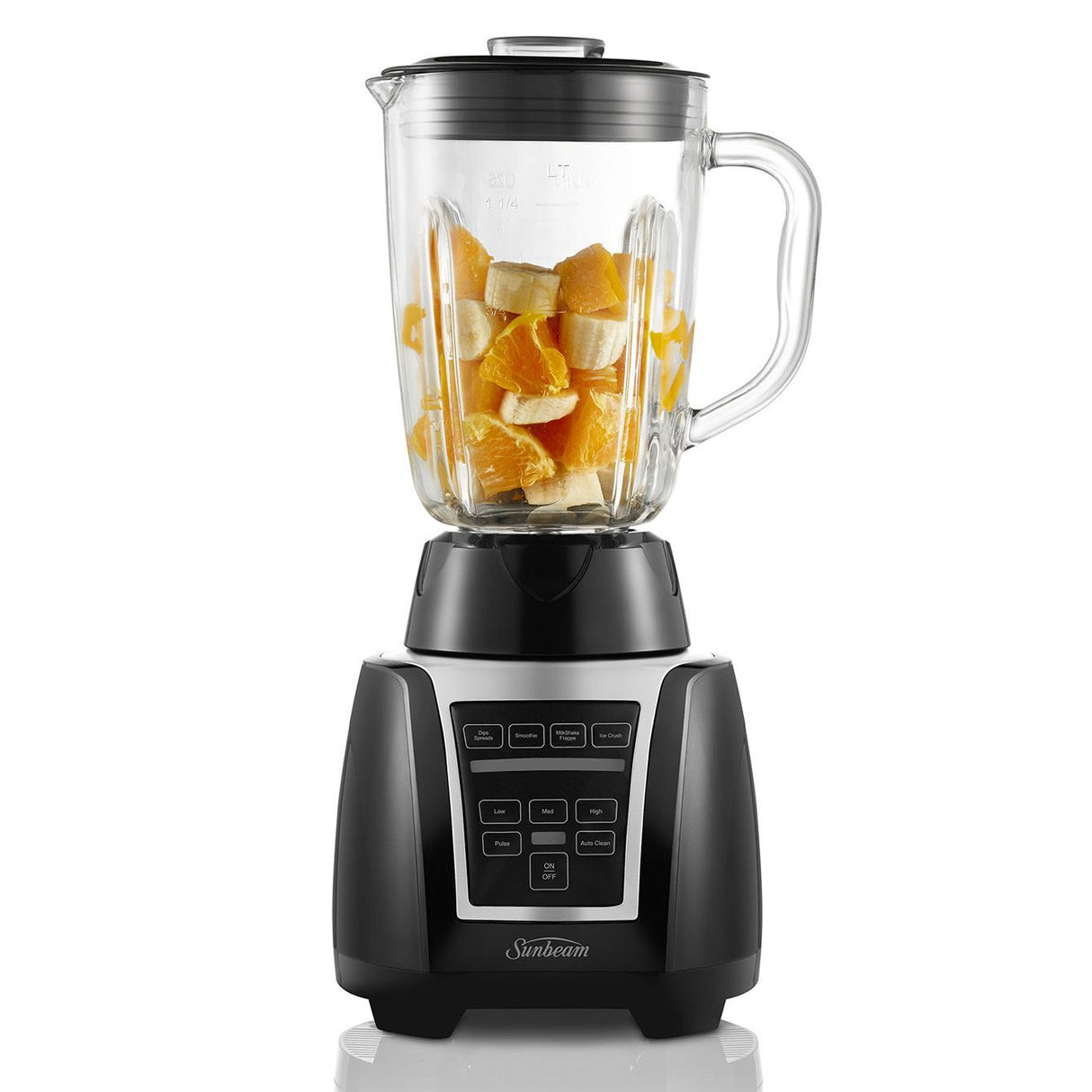 Sunbeam Auto Clean Blender Smoothie Maker Vegetable Grinder Mixer Food Processor - PBT3000BK