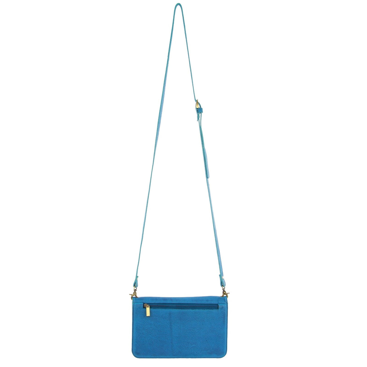 Pierre Cardin Womens Leather RFID Clutch Wallet Purse - Aqua Blue