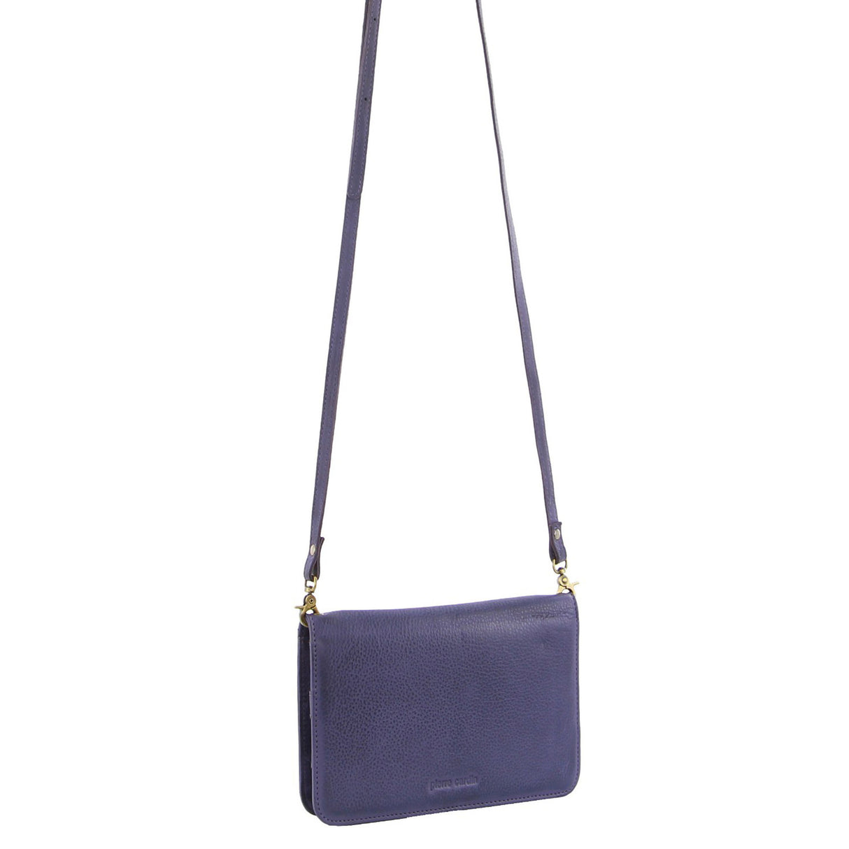 Pierre Cardin Womens Leather RFID Clutch Wallet Purse - Purple
