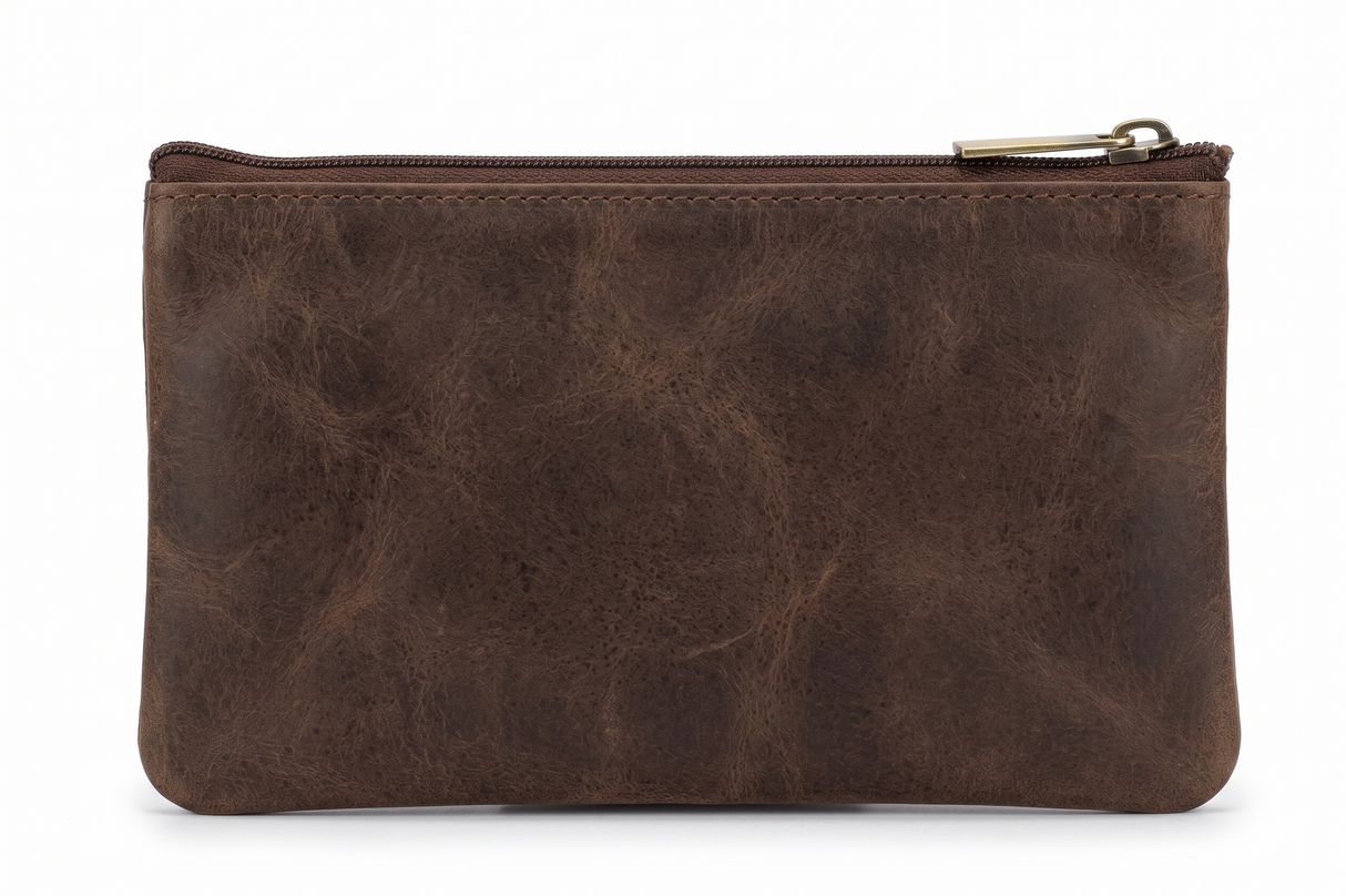 Pierre Cardin Womens Genuine Leather RFID Coin Purse Wallet - Mushroom