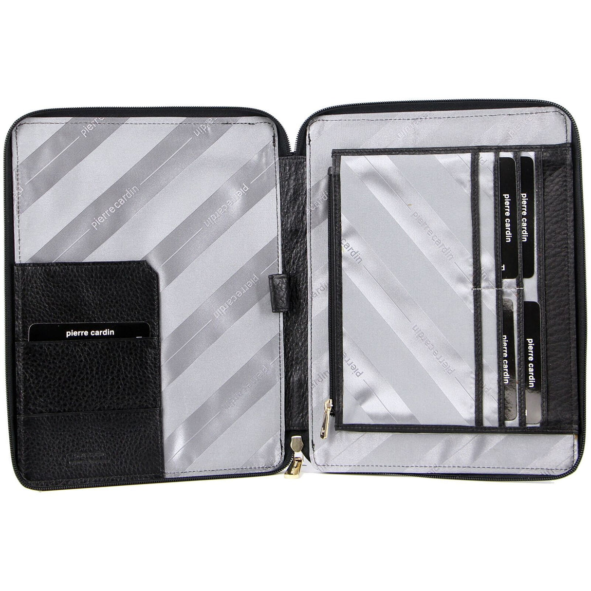 Pierre Cardin Document Folio for iPad and Tablet - Black (Compendium Case)