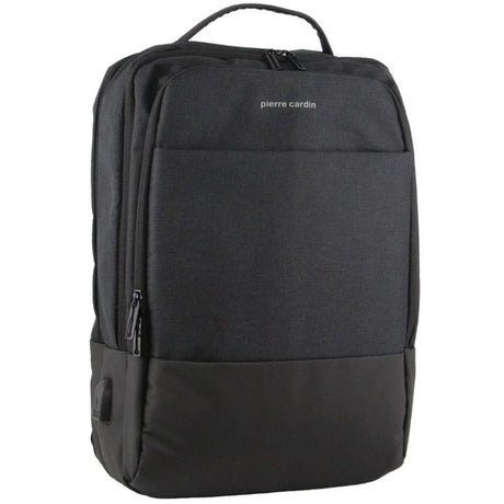 Pierre Cardin Travel and Business Backpack Harvard - Charcoal/Black