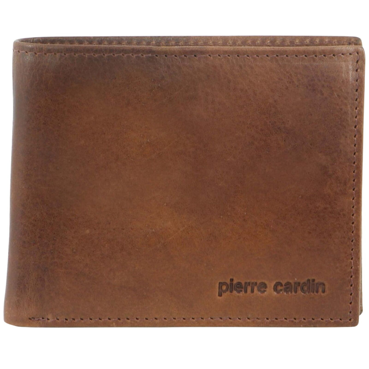 Pierre Cardin Mens RFID Blocking Genuine Italian Leather Wallet - Cognac