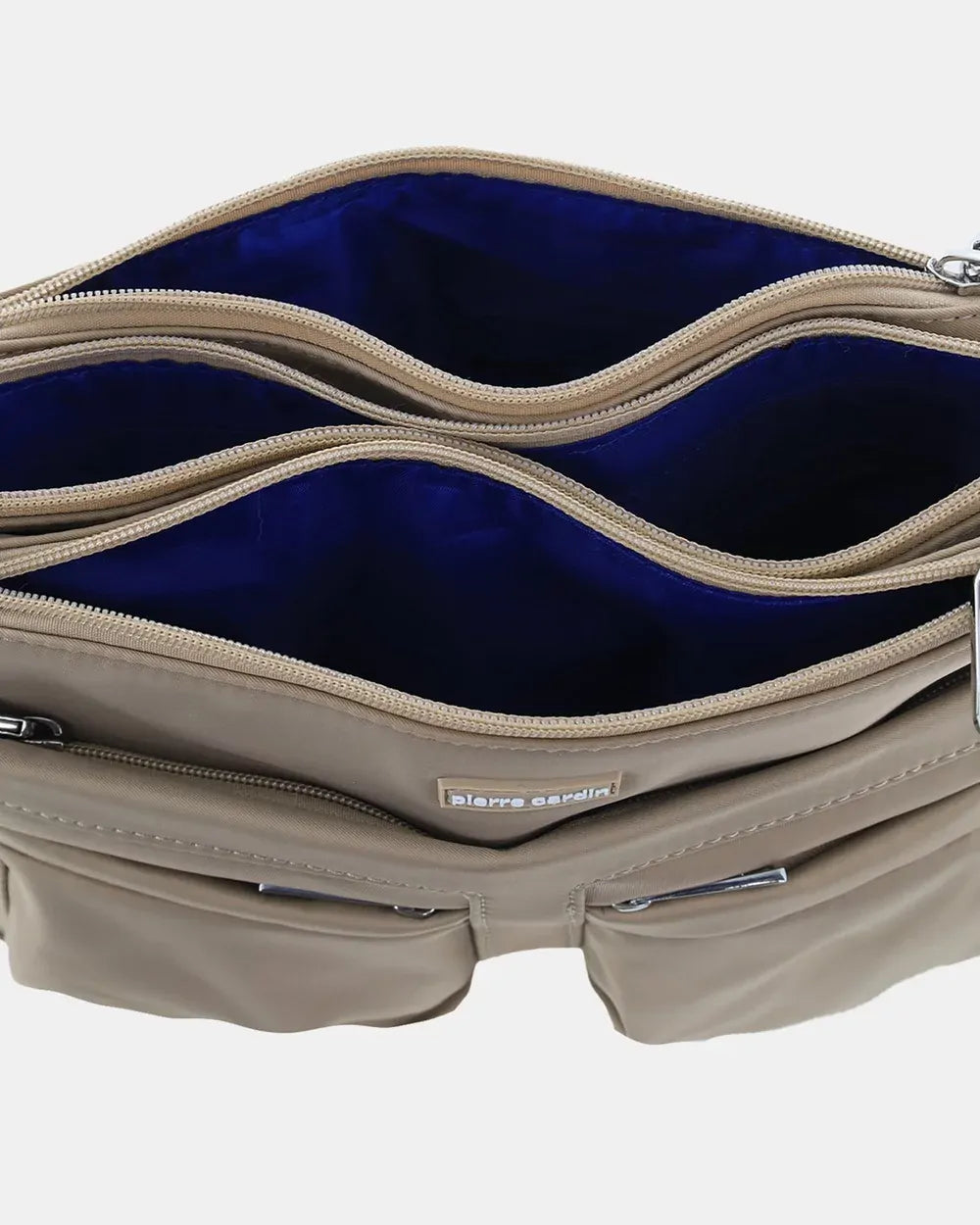 Pierre Cardin Anti-Theft Cross Body Bag Slash Proof RFID Blocking - Camel