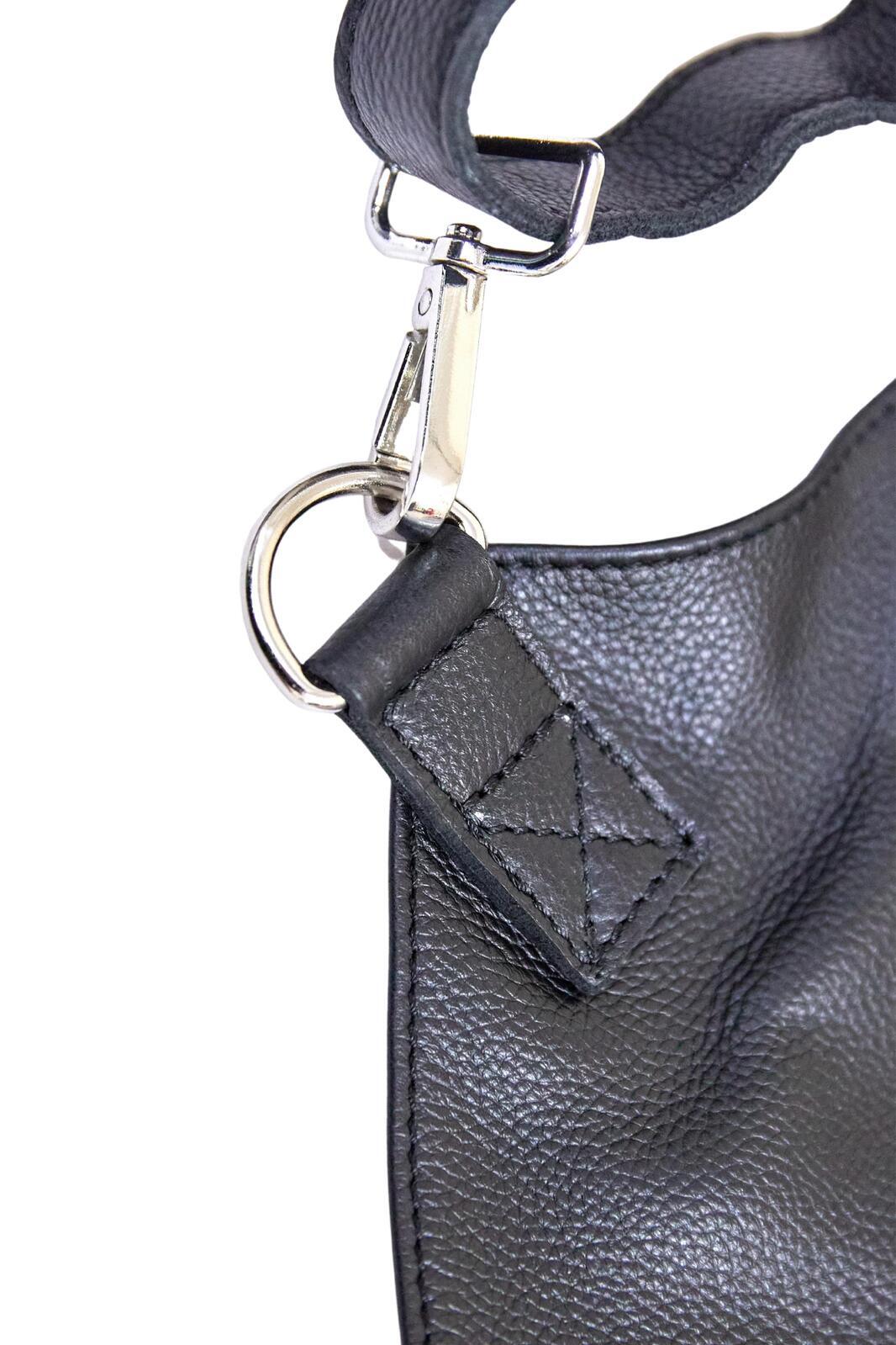 Pierre Cardin Professional Leather Apron Butcher Woodwork Hairdressing Barber Chef - Matte Black