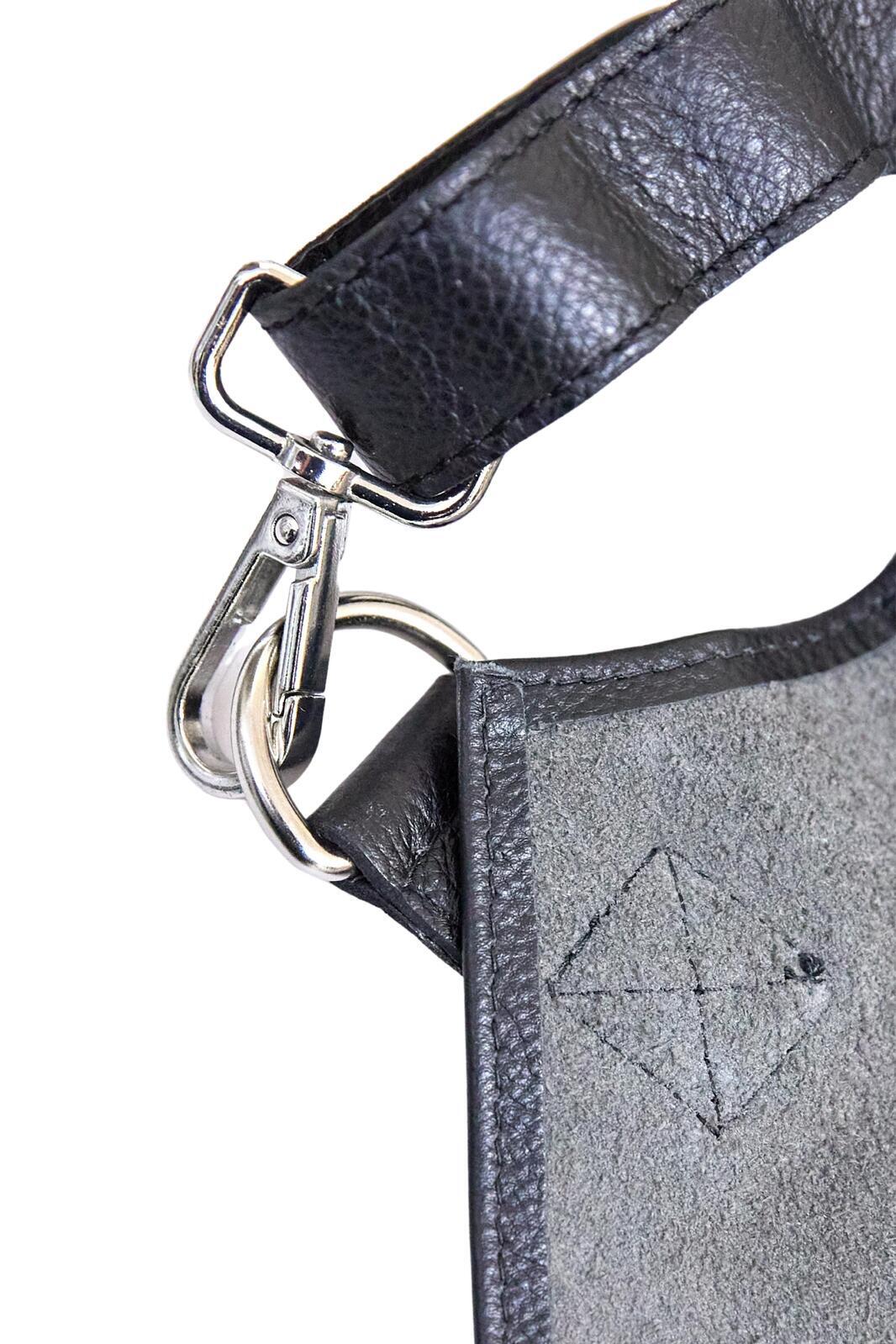 Pierre Cardin Professional Leather Apron Butcher Woodwork Hairdressing Barber Chef - Matte Black