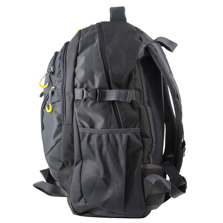 Pierre Cardin Backpack Shoulder Bag RFID Pocket Travel Outdoor Rucksack - Grey