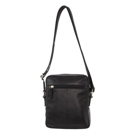 Pierre Cardin Leather Business Bag in Black & Organizer Cross Body in Black/Navy