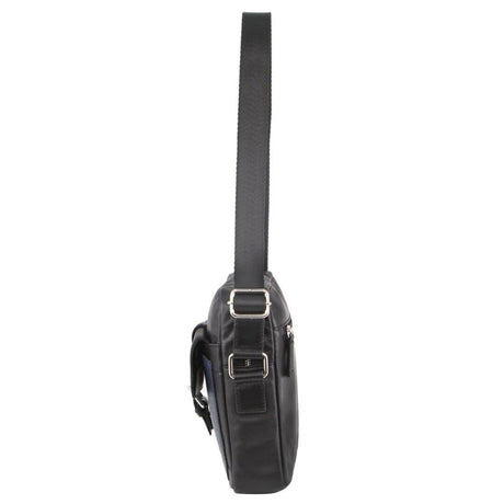 Pierre Cardin Leather Business Bag in Black & Organizer Cross Body in Black/Navy