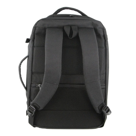 Pierre Cardin Mens Travel & Business 24L Backpack with Built-in USB Port - Black