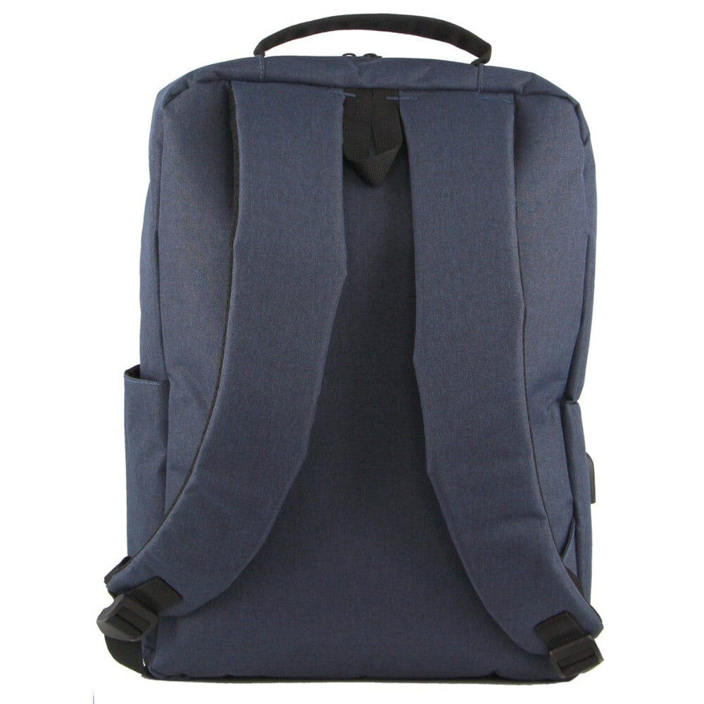 Pierre Cardin Travel & Business Backpack Bag with Built-in USB Port in Navy