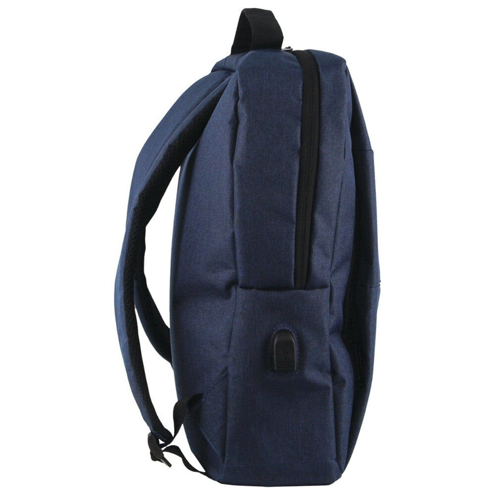Pierre Cardin Travel & Business Backpack Bag with Built-in USB Port in Navy