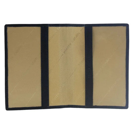 Pierre Cardin Leather Passport Wallet Cover in Navy