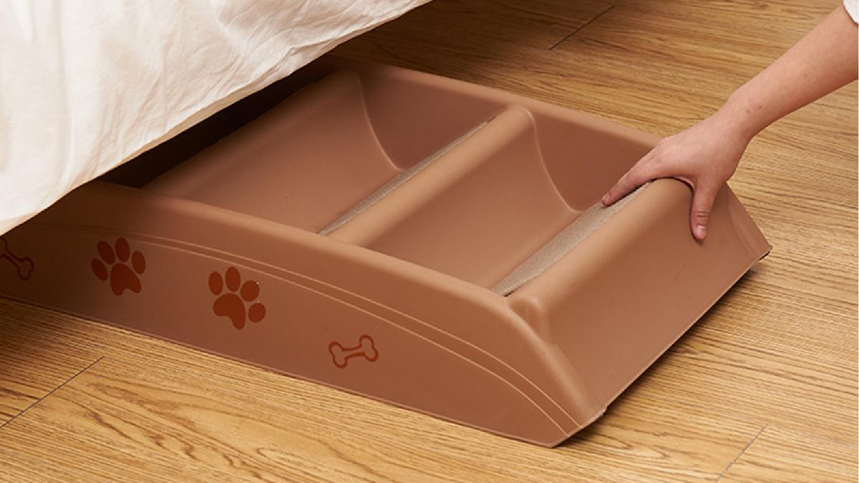 Furbulous Foldable Lightweight Pet Stairs Ladder - Brown