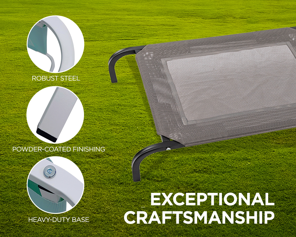 Furbulous Dog Trampoline Bed X-Large - Grey