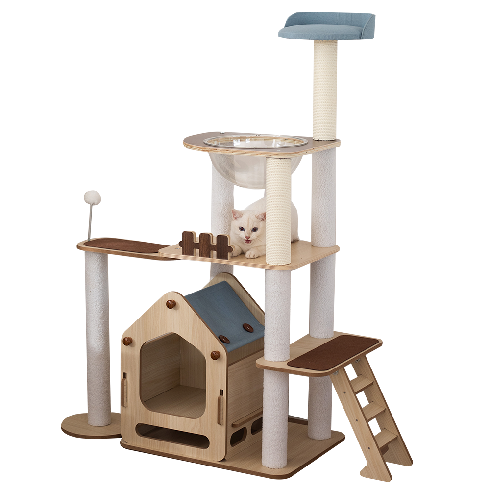 Furbulous 1.46m Cat Tree Mega Cat Tower and Scratching Post - Windmill style