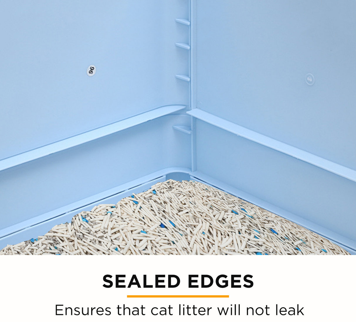 Furbulous Camera Shape Anti-Splashing Enclosed Cat Drawer Litter Box - Blue