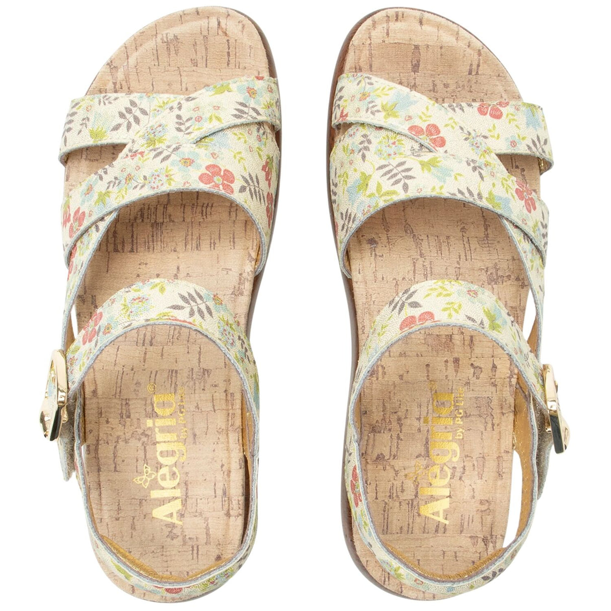 Alegria Bianca Womens Comfort Rocker Sole Leather Sandals in Good As Gold