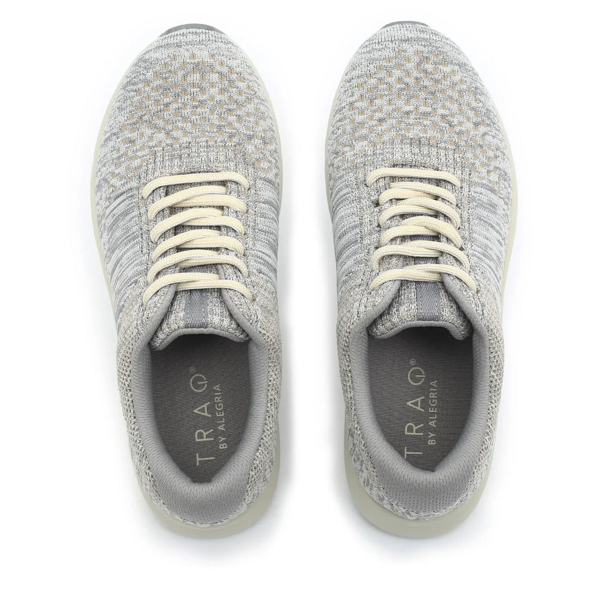 TRAQ Goalz Womens Walking Shoes Knit Q-Sport Walker 2 in Beige Multi - Size 42