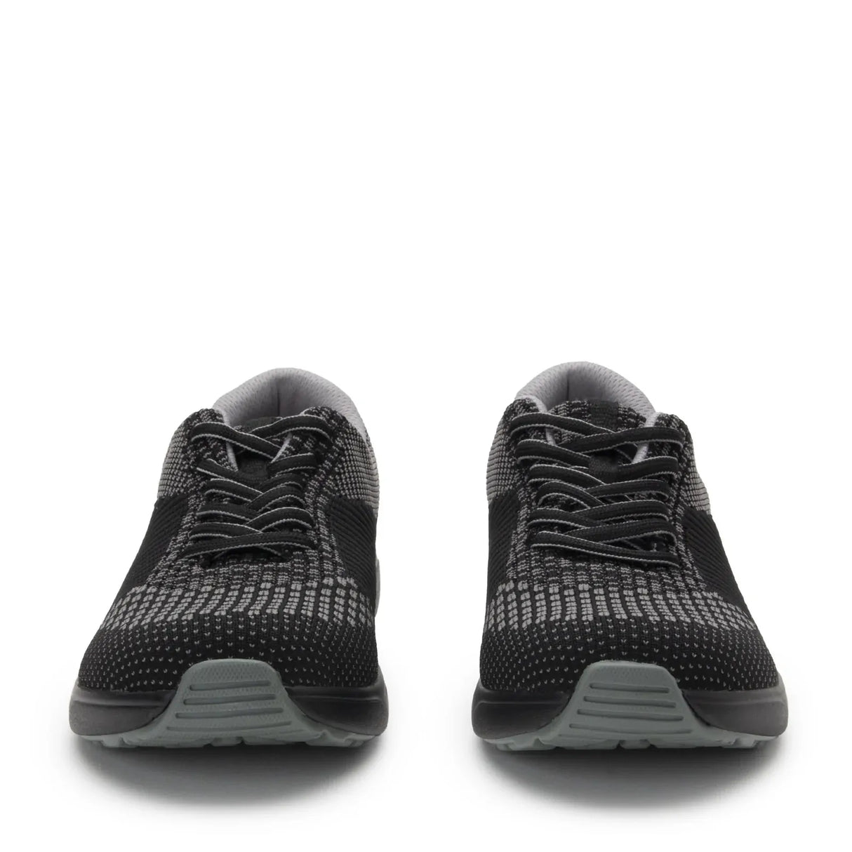 TRAQ Goalz Womens Walking Shoes Knit Q-Sport Slip-Resistant Walker 2 in Black