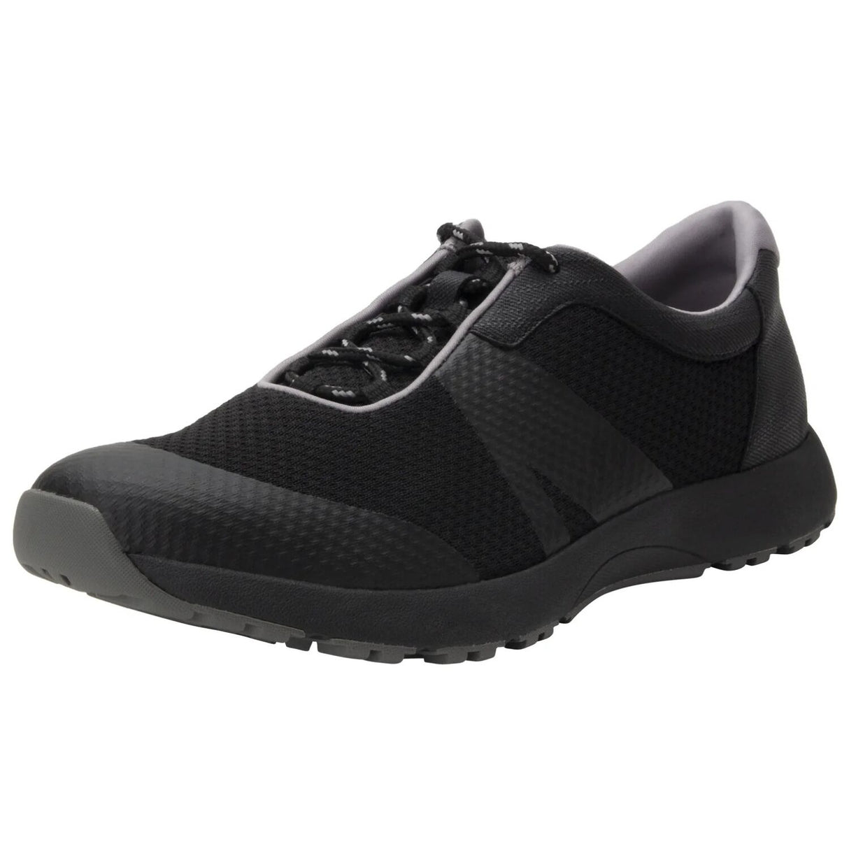 TRAQ Intent Mens Walking Shoes Smart Comfort Trainer Slip Resistant in Black