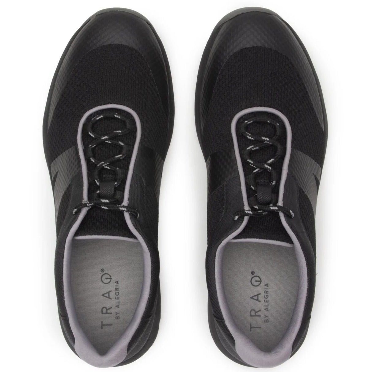 TRAQ Intent Mens Walking Shoes Smart Comfort Trainer Slip Resistant in Black