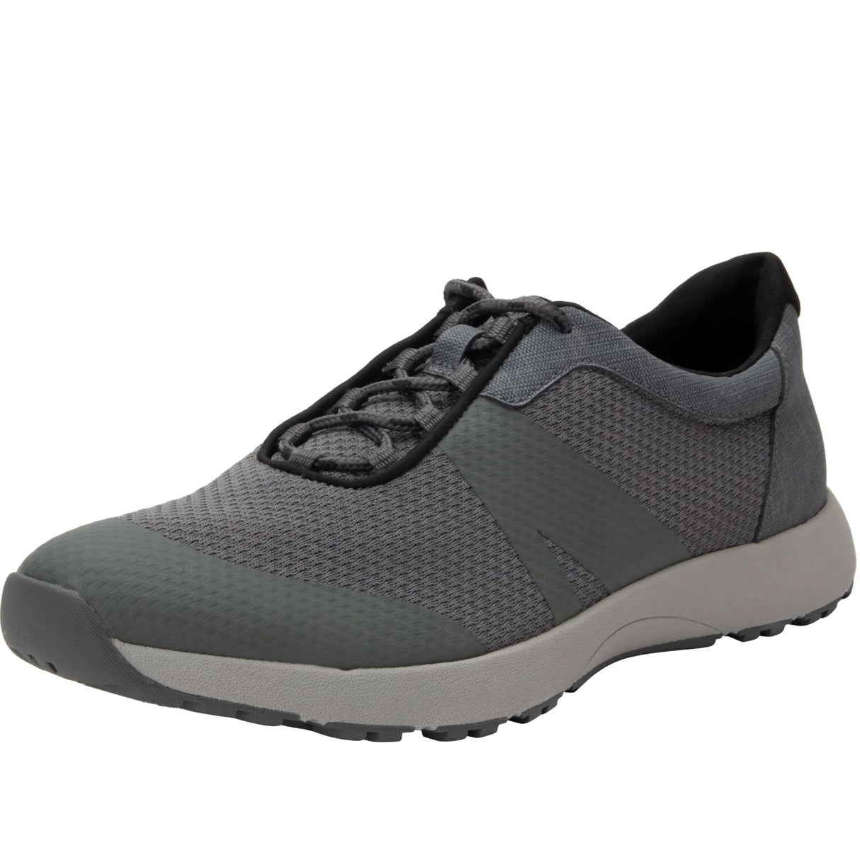TRAQ Men's Intent Walking Shoes Mesh Upper Lightweight Supportive - Charcoal