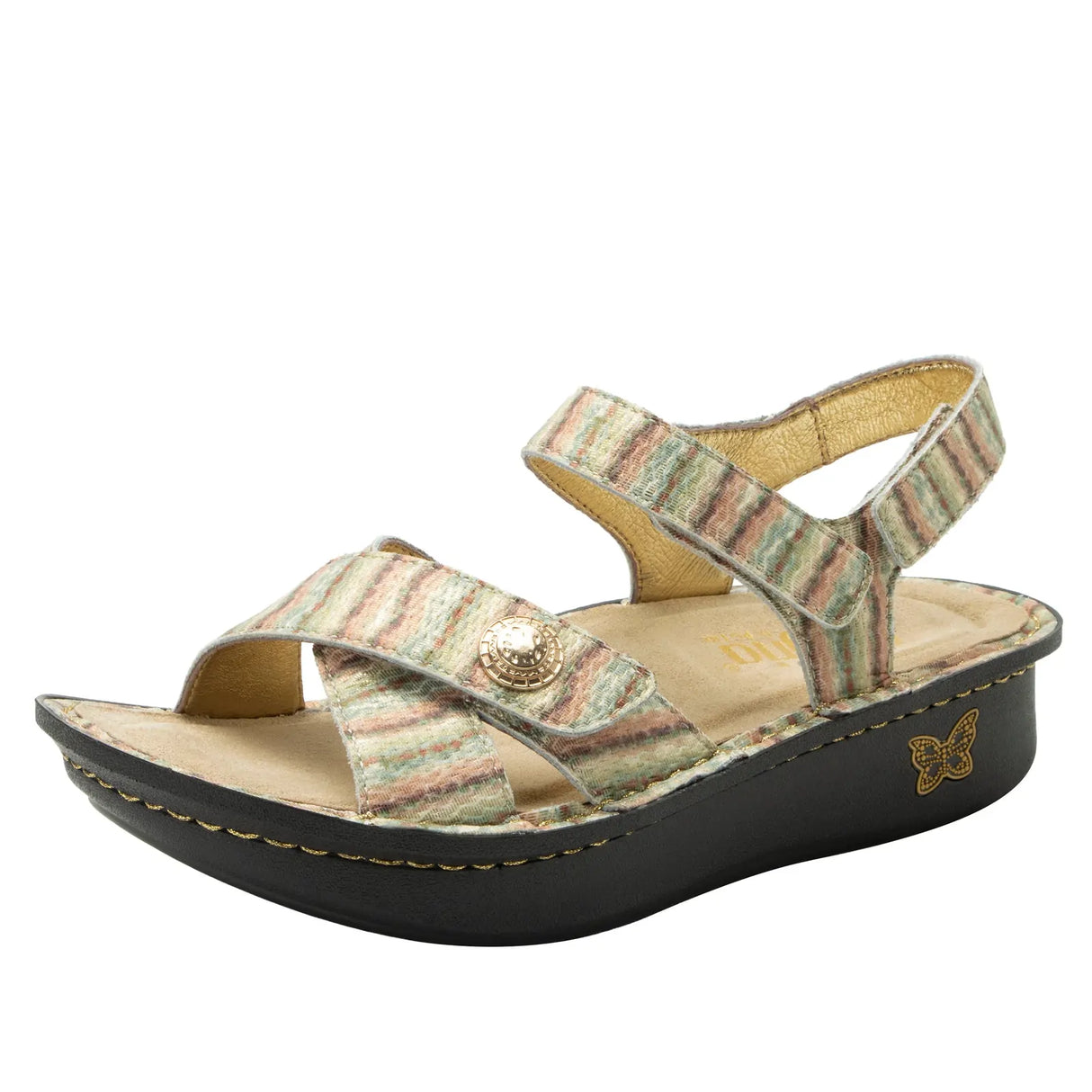 Alegria Kelsi Womens Slingback Leather Comfort Sandals in Spumoni - EUR 41