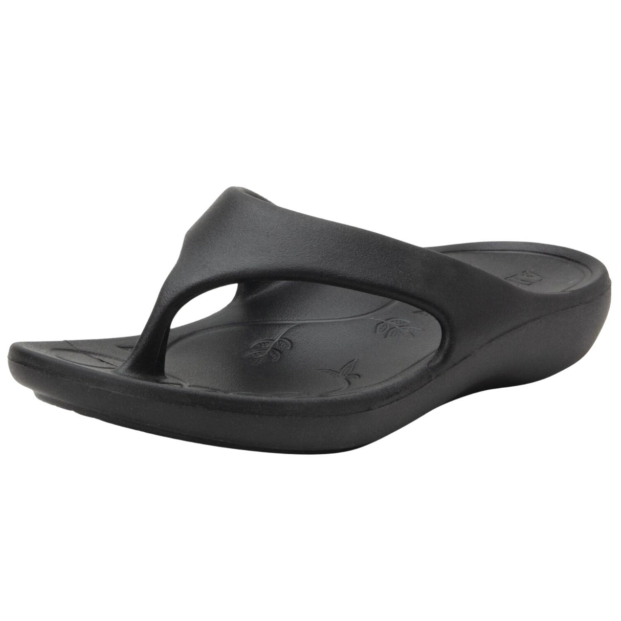 TRAQ Ode Womens Sandals Lightweight EVA Arch Support Comfort Thong in Black - EUR 42