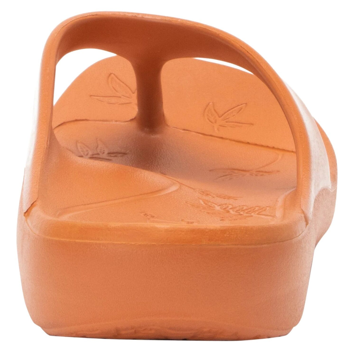 TRAQ Ode Womens Sandals Gloss Lightweight EVA Arch Support Thong in Tangerine