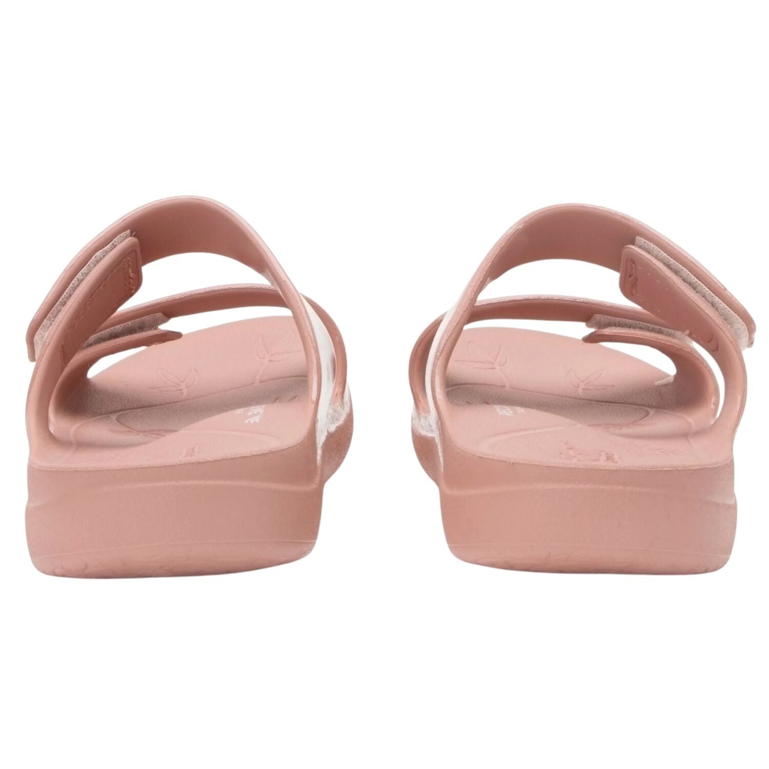Orbyt Women’s Double Strap EVA Slide Sandals w/ Adjsutable Straps in Dusty Rose