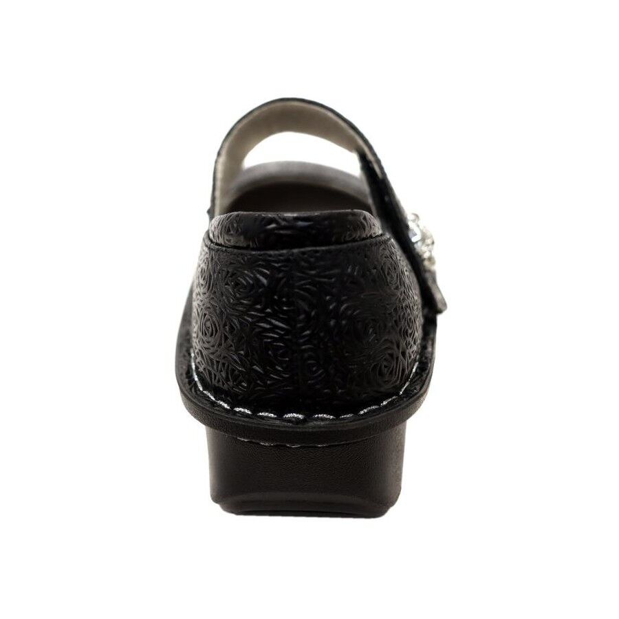 Alegria Paloma Womens Mary Jane Shoes Embossed Leather Comfort APMA in Inky
