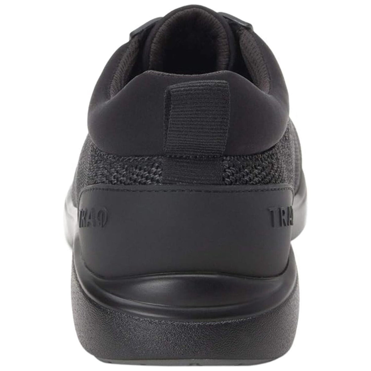 Alegria Quantum Mens Knit Lace-Up Smart Shoes w/ Q-Chip Pedometer in Blackout