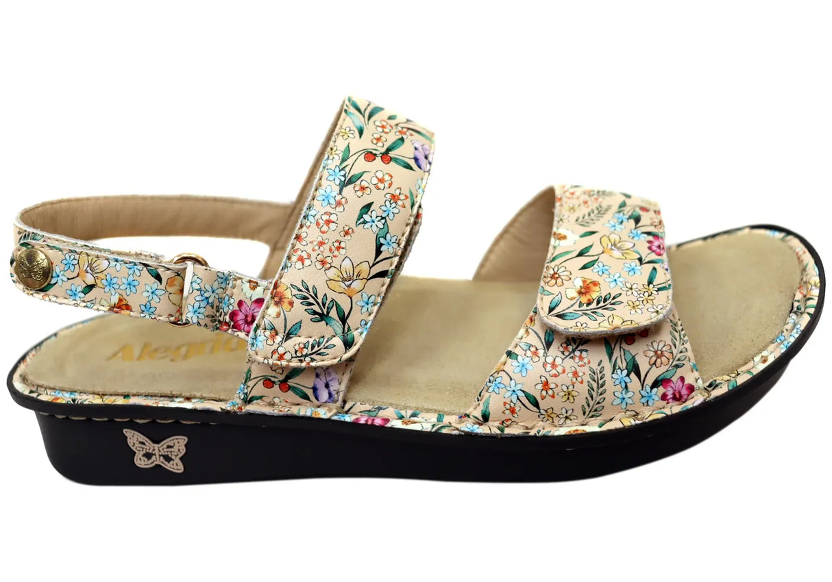 Alegria Verona Womens Comfort Leather Sandals in Summer Thyme