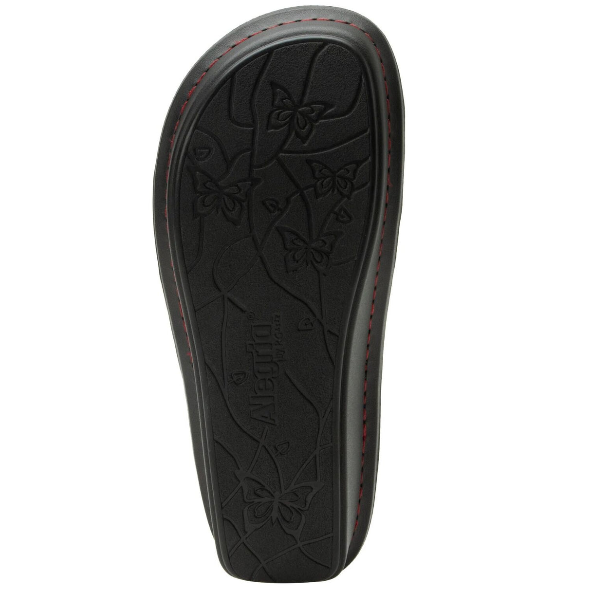 Alegria Vienna Womens Embossed Leather Slingback Sandals in Loretta Roja