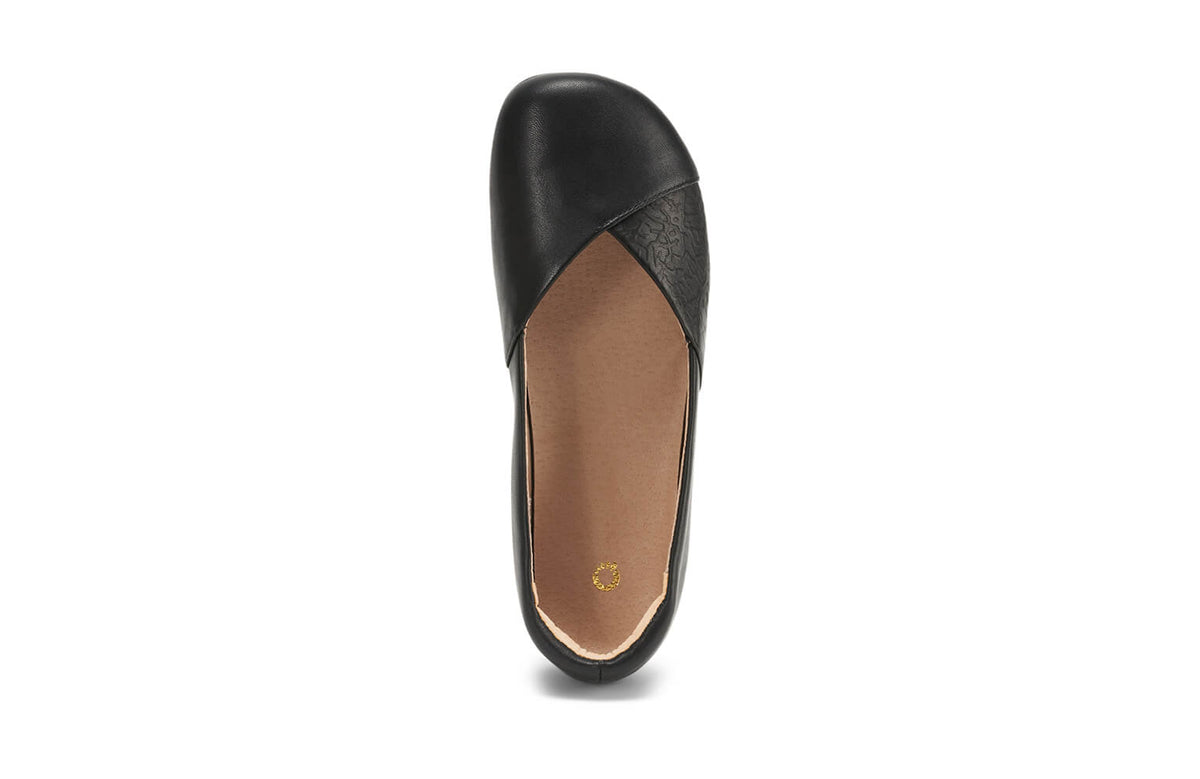 Xero Womens Phoenix Leather Original Barefoot Flat Shoes - Black (Zero Drop)
