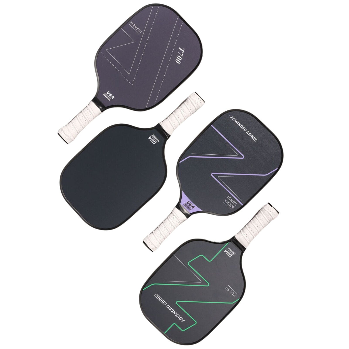 4x Graphite Carbon Fiber Pickleball Paddles Bulk (Racket/Racquets)