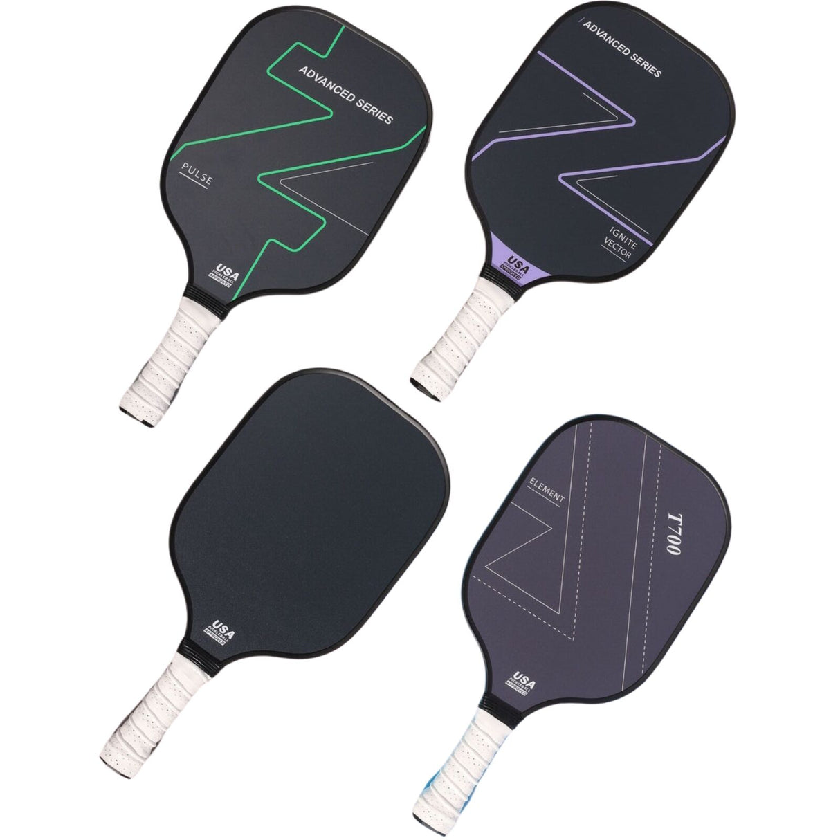 4x Graphite Carbon Fiber Pickleball Paddles Bulk (Racket/Racquets)