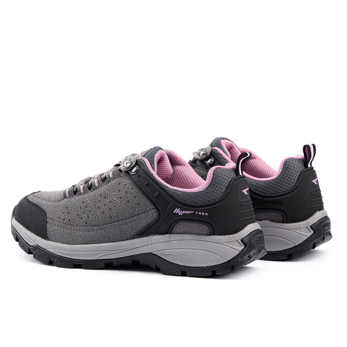 Sfida Pioneer Womens Outdoor Hiking Shoes - Charcoal/Black (Lace Up Sneakers)